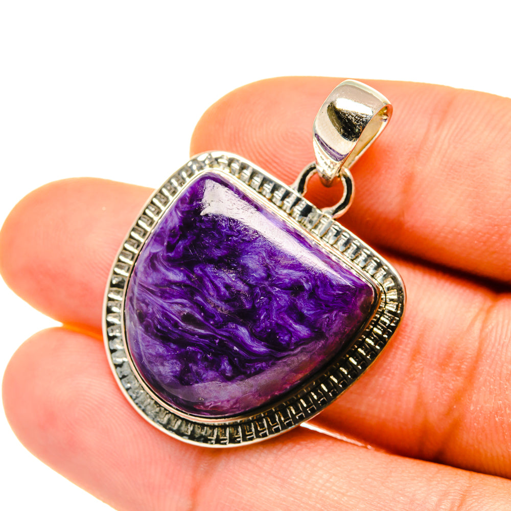 Charoite Pendants handcrafted by Ana Silver Co - PD4418