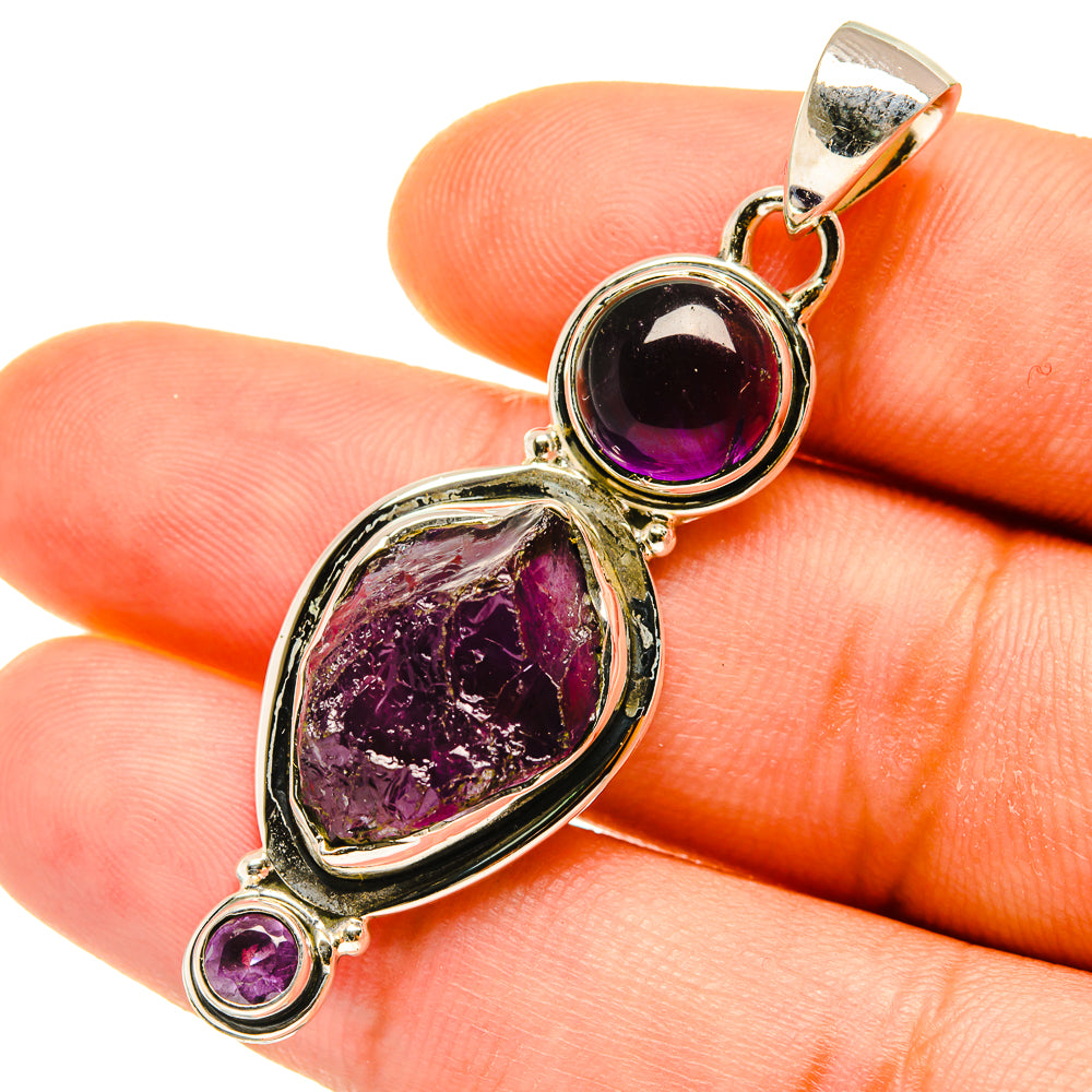 Amethyst Pendants handcrafted by Ana Silver Co - PD4421