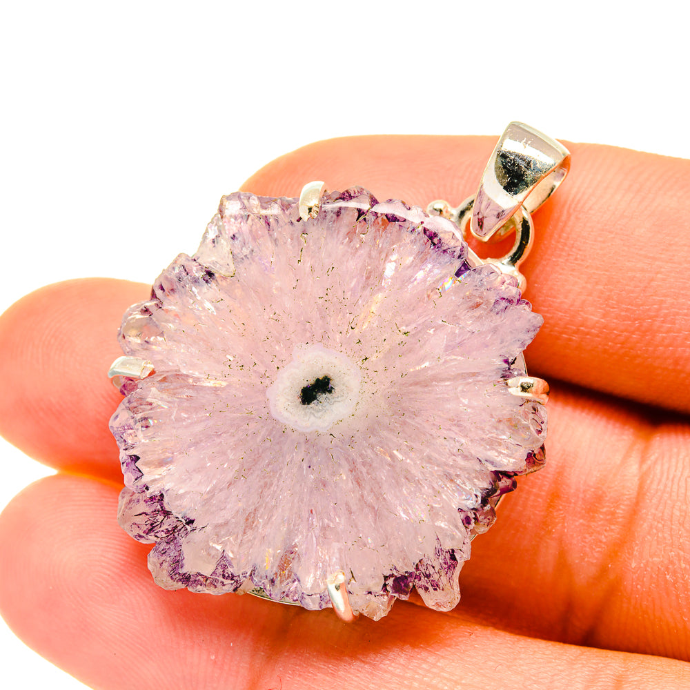 Amethyst Stalactite Pendants handcrafted by Ana Silver Co - PD4425