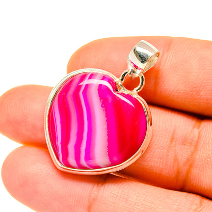 Pink Botswana Agate Pendants handcrafted by Ana Silver Co - PD4426