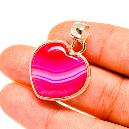 Pink Botswana Agate Pendants handcrafted by Ana Silver Co - PD4427