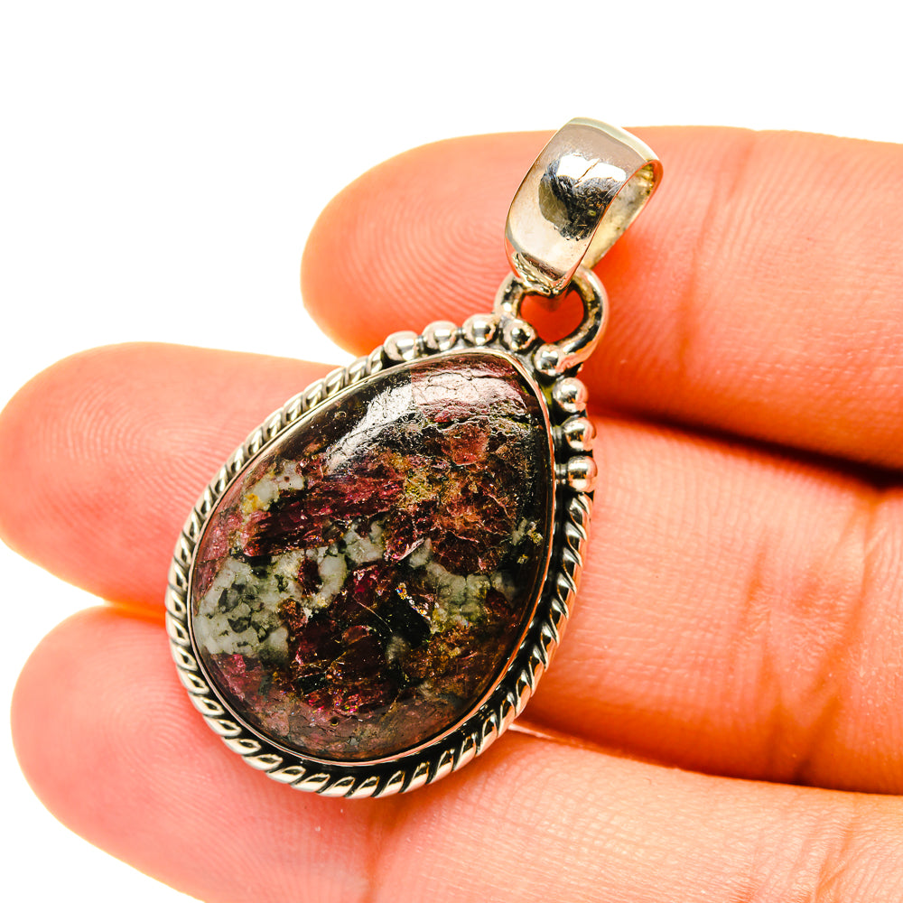 Russian Eudialyte Pendants handcrafted by Ana Silver Co - PD4431