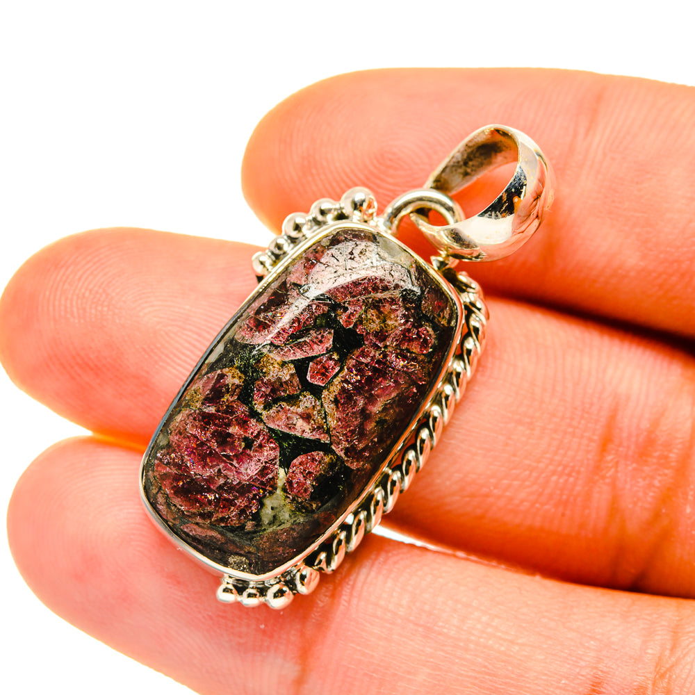 Russian Eudialyte Pendants handcrafted by Ana Silver Co - PD4432