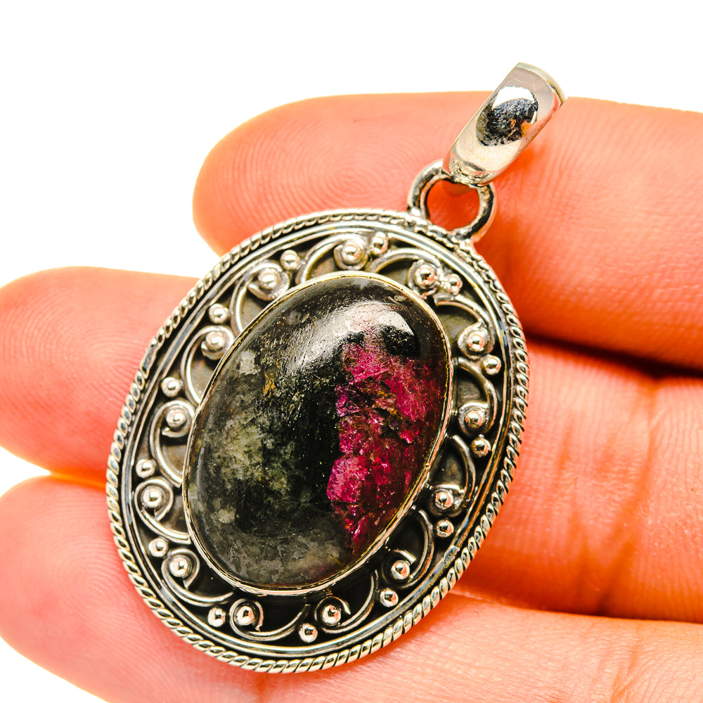 Russian Eudialyte Pendants handcrafted by Ana Silver Co - PD4433