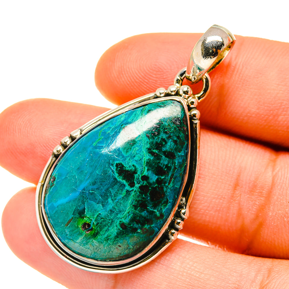 Chrysocolla Pendants handcrafted by Ana Silver Co - PD4439