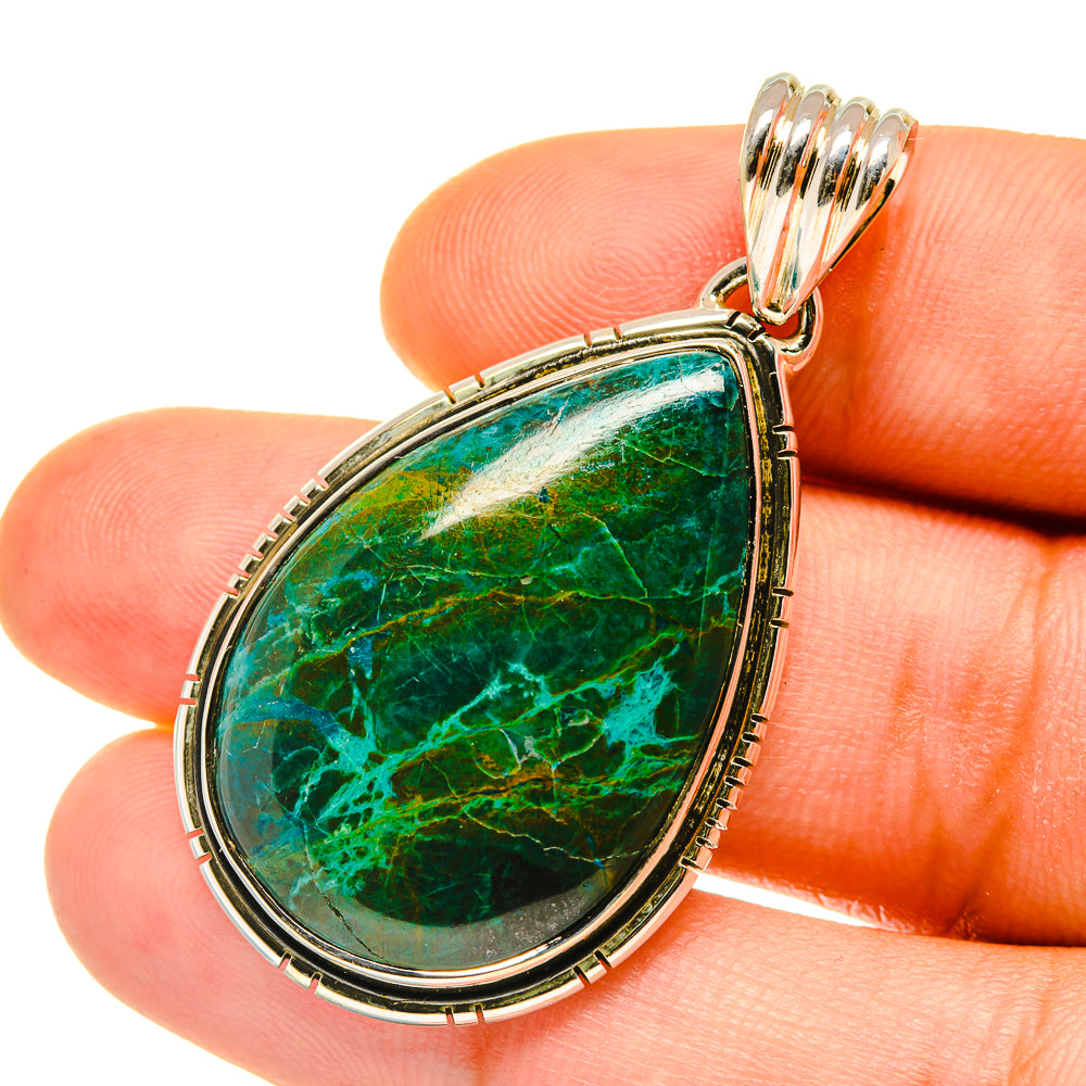Chrysocolla Pendants handcrafted by Ana Silver Co - PD4440