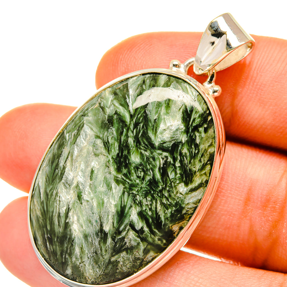 Seraphinite Pendants handcrafted by Ana Silver Co - PD4474