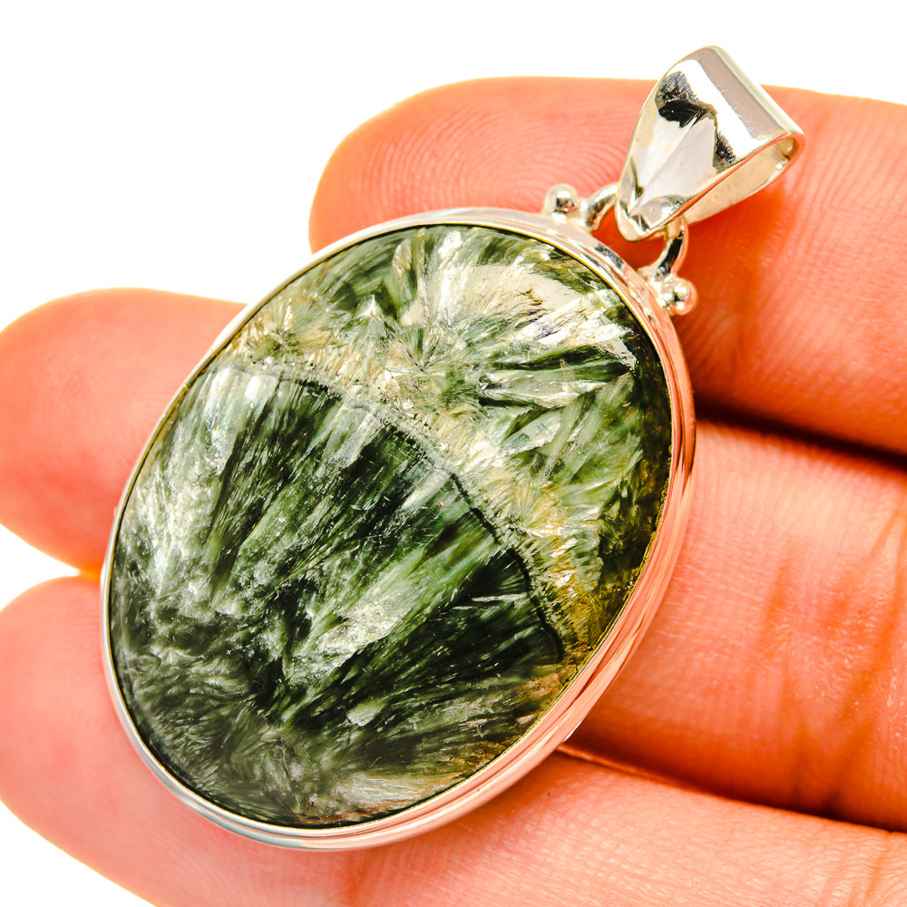 Seraphinite Pendants handcrafted by Ana Silver Co - PD4475