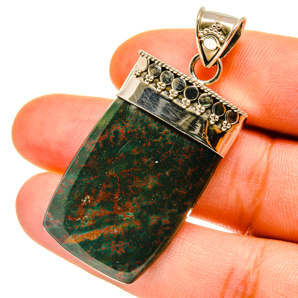 Bloodstone Pendants handcrafted by Ana Silver Co - PD4482