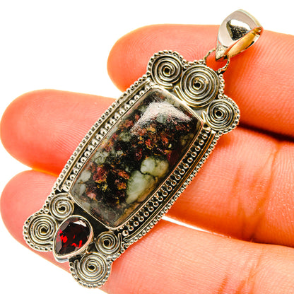 Russian Eudialyte Pendants handcrafted by Ana Silver Co - PD4483
