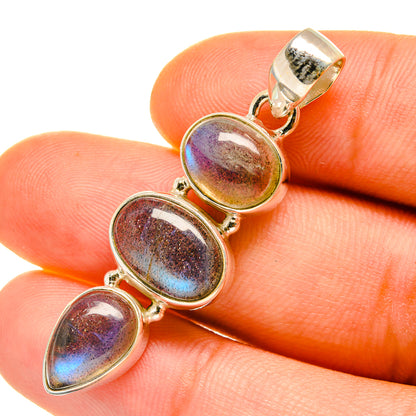 Labradorite Pendants handcrafted by Ana Silver Co - PD4489