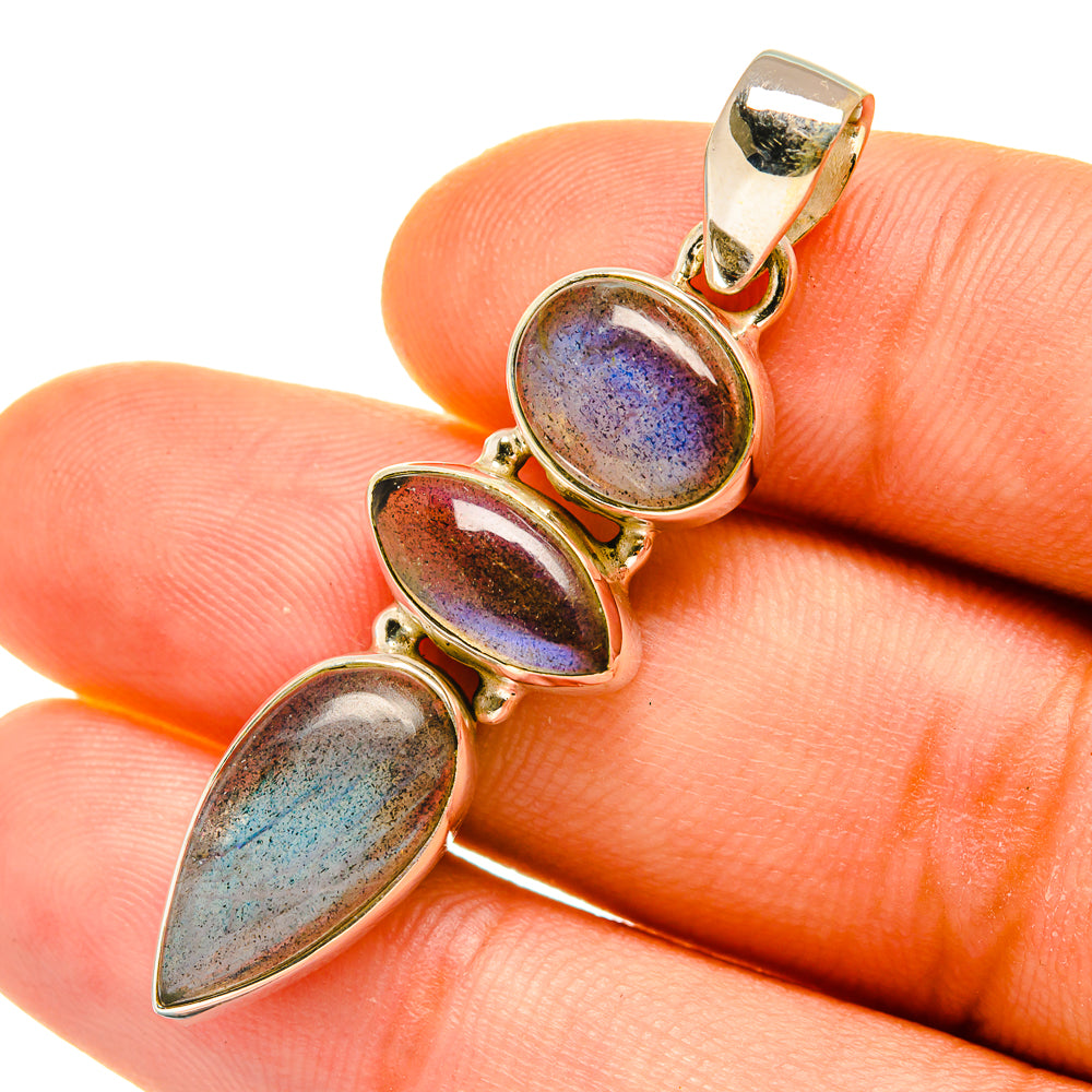 Labradorite Pendants handcrafted by Ana Silver Co - PD4491