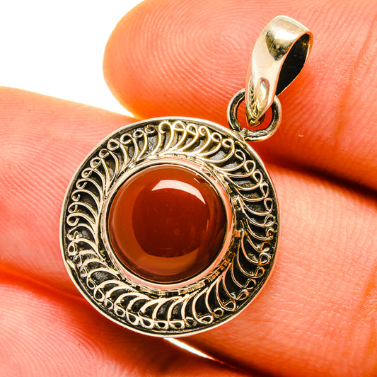 Red Onyx Pendants handcrafted by Ana Silver Co - PD4493