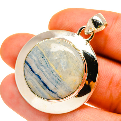 Blue Scheelite Pendants handcrafted by Ana Silver Co - PD4511