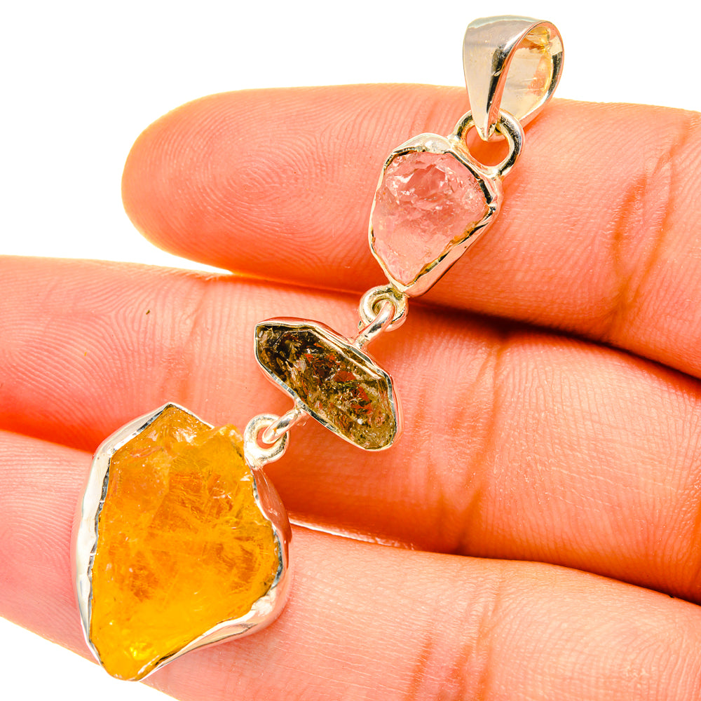Citrine Pendants handcrafted by Ana Silver Co - PD4524