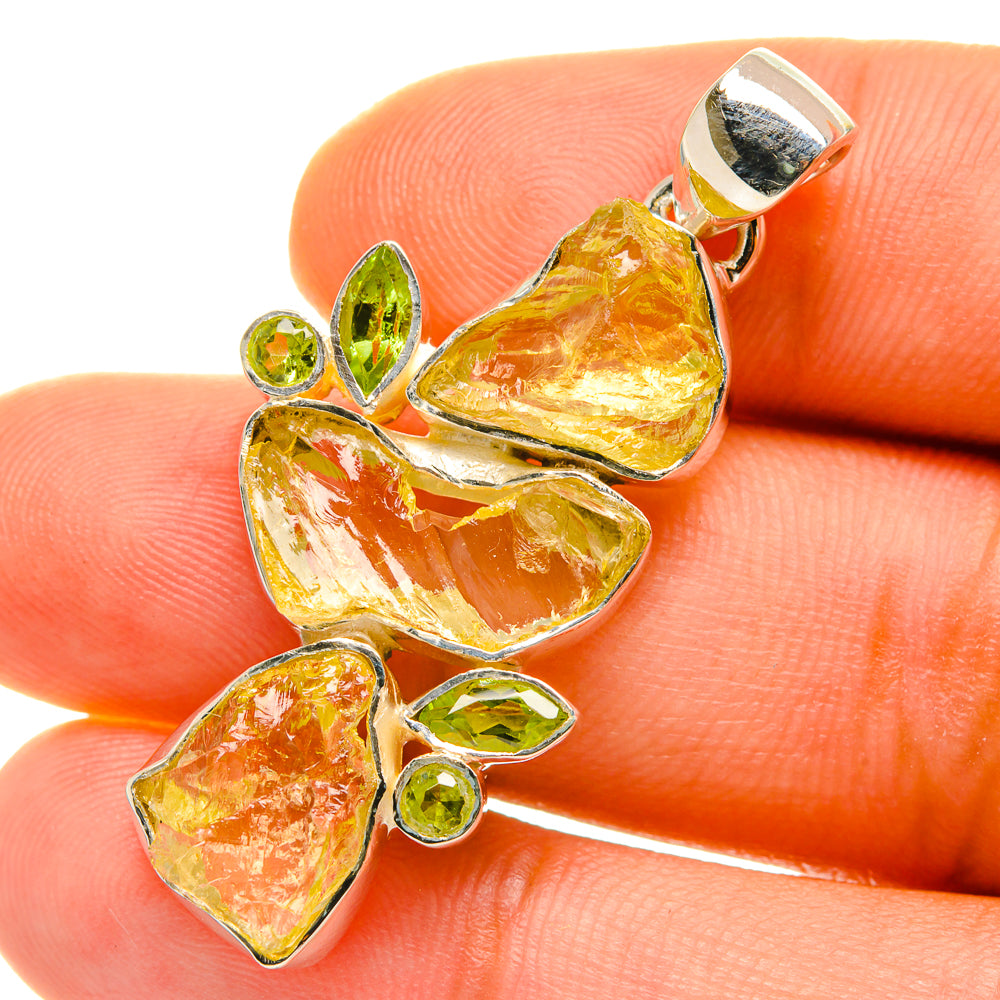Citrine Pendants handcrafted by Ana Silver Co - PD4525