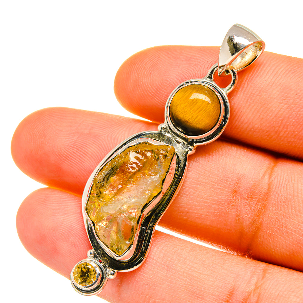 Citrine Pendants handcrafted by Ana Silver Co - PD4534