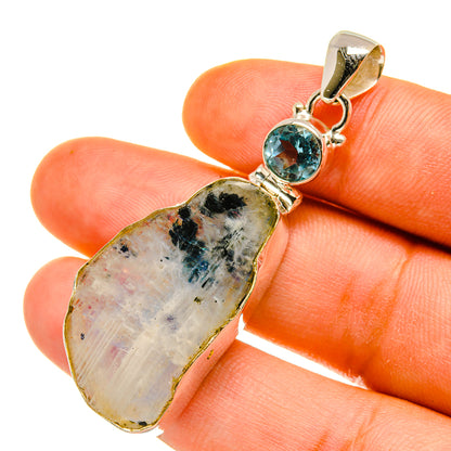Rainbow Moonstone Pendants handcrafted by Ana Silver Co - PD4572