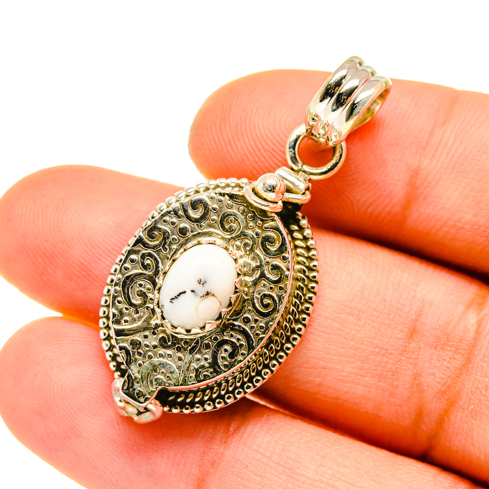 Dendritic Opal Pendants handcrafted by Ana Silver Co - PD4584