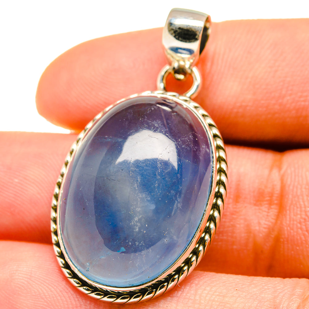 Blue Fluorite Pendants handcrafted by Ana Silver Co - PD759591