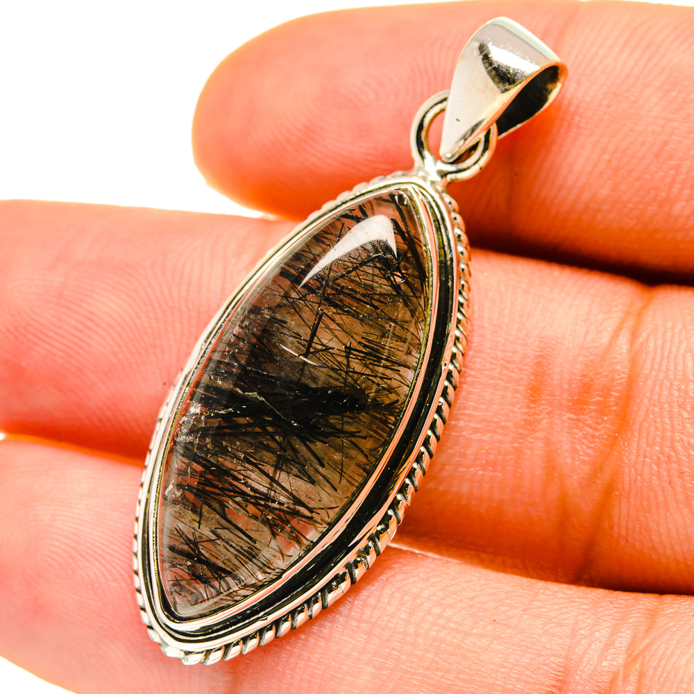Tourmalinated Quartz Pendants handcrafted by Ana Silver Co - PD759598