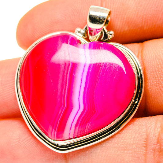 Pink Botswana Agate Pendants handcrafted by Ana Silver Co - PD759603