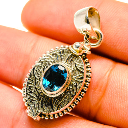 London Blue Topaz Pendants handcrafted by Ana Silver Co - PD759614