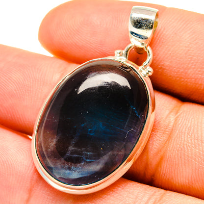 Blue Fluorite Pendants handcrafted by Ana Silver Co - PD759619