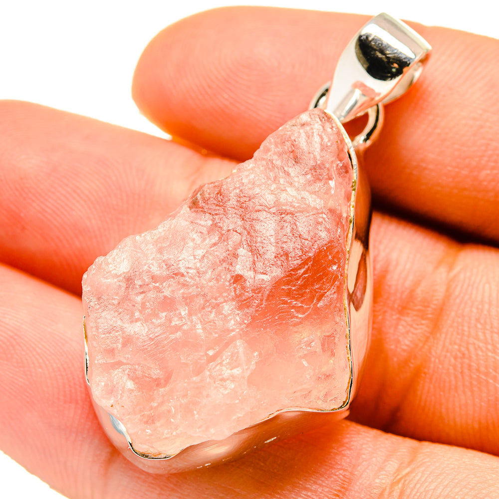 Rose Quartz Pendants handcrafted by Ana Silver Co - PD759620