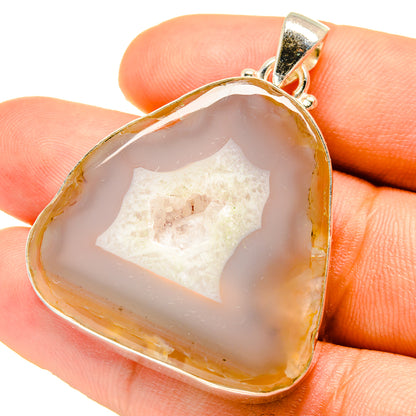 Geode Slice Pendants handcrafted by Ana Silver Co - PD759621
