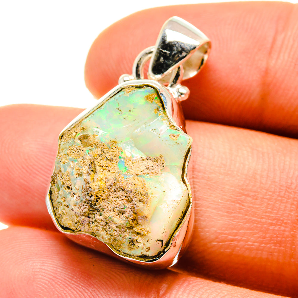 Ethiopian Opal Pendants handcrafted by Ana Silver Co - PD759642