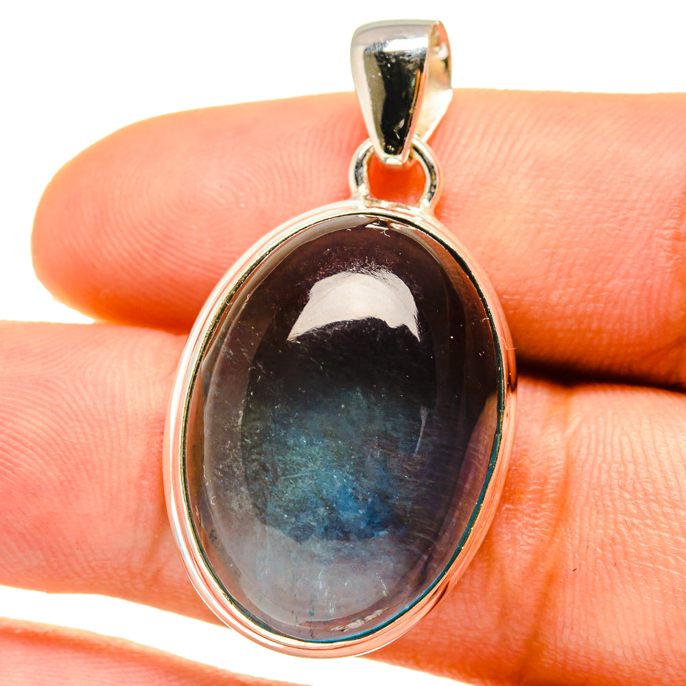 Blue Fluorite Pendants handcrafted by Ana Silver Co - PD759644