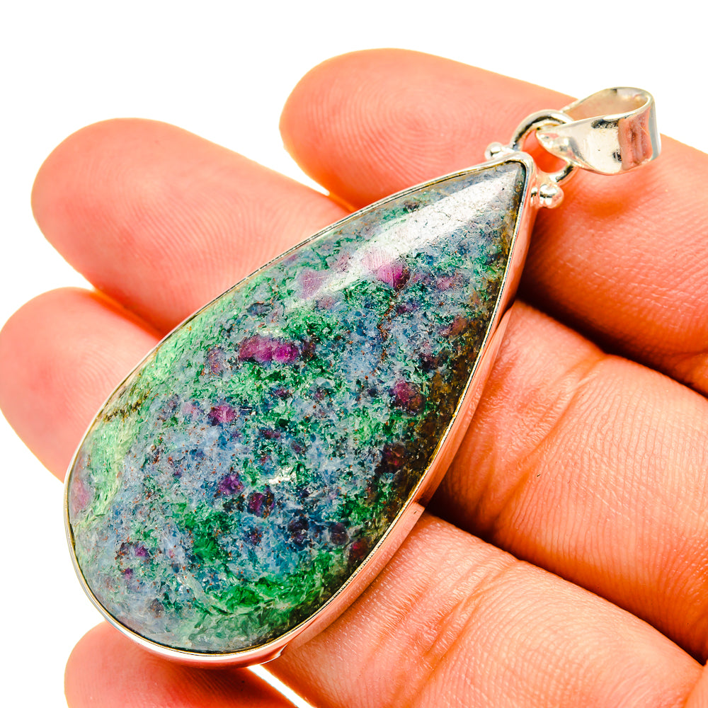 Ruby Fuchsite Pendants handcrafted by Ana Silver Co - PD759647
