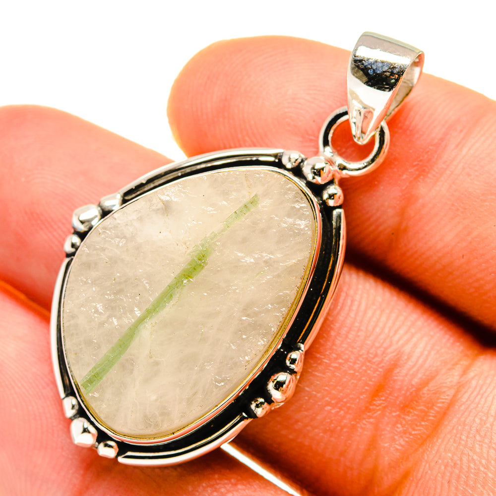 Green Quartz Crystal Pendants handcrafted by Ana Silver Co - PD759652