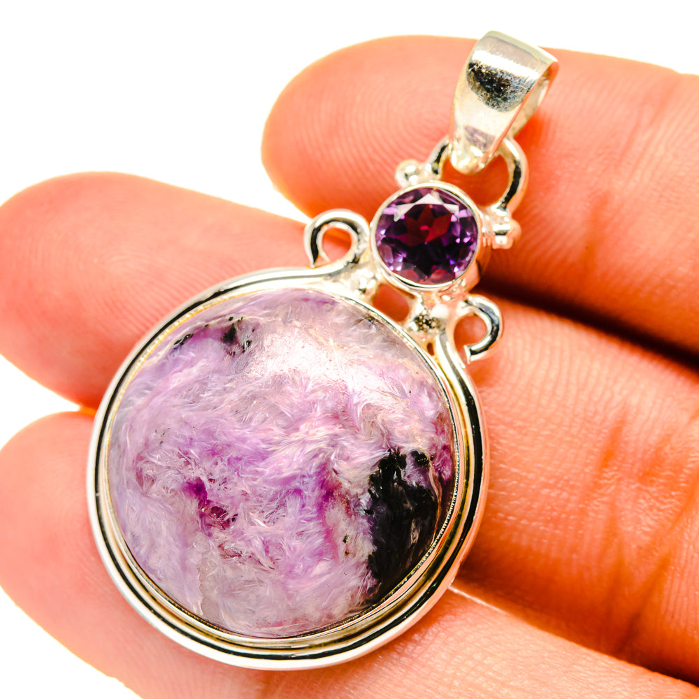 Charoite Pendants handcrafted by Ana Silver Co - PD759654