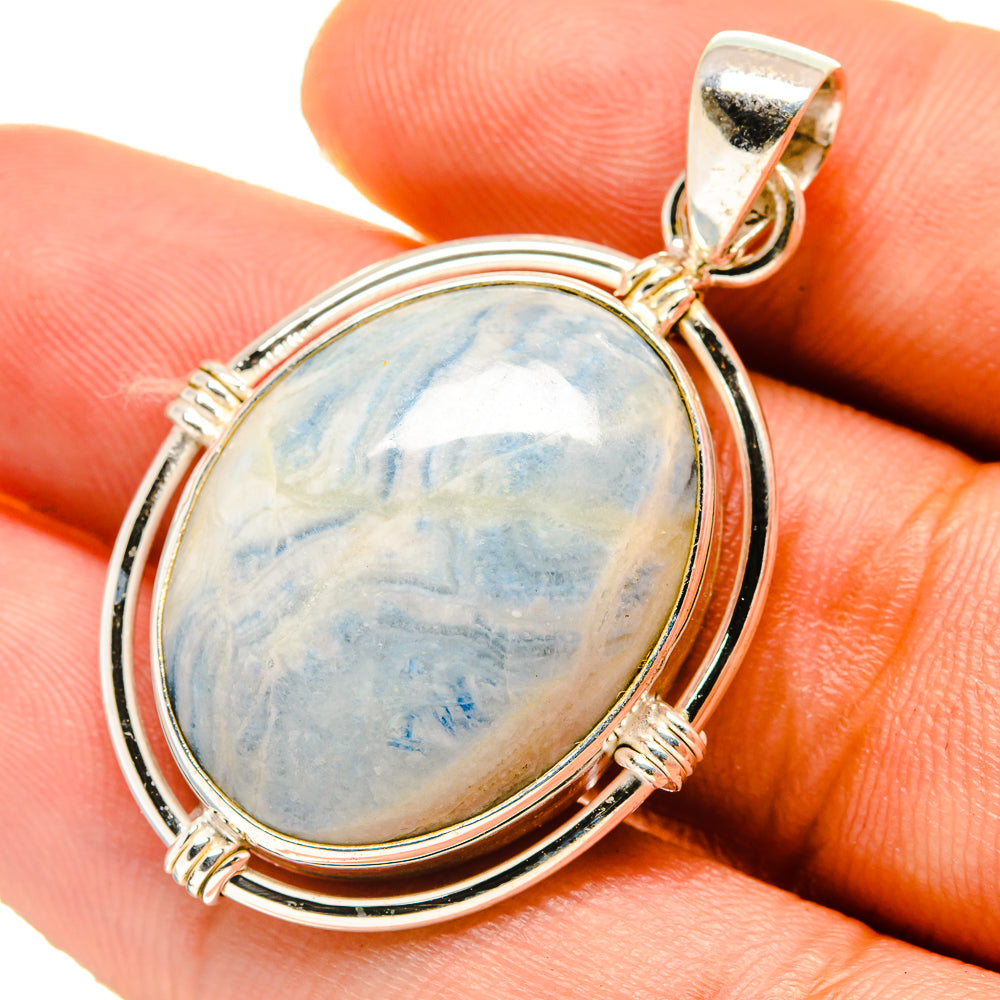 Blue Scheelite Pendants handcrafted by Ana Silver Co - PD759661