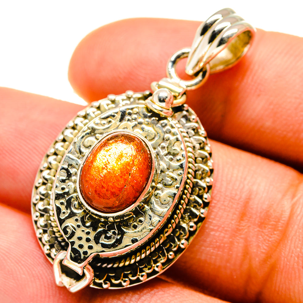 Sunstone Pendants handcrafted by Ana Silver Co - PD759664