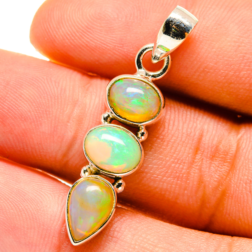 Ethiopian Opal Pendants handcrafted by Ana Silver Co - PD759683