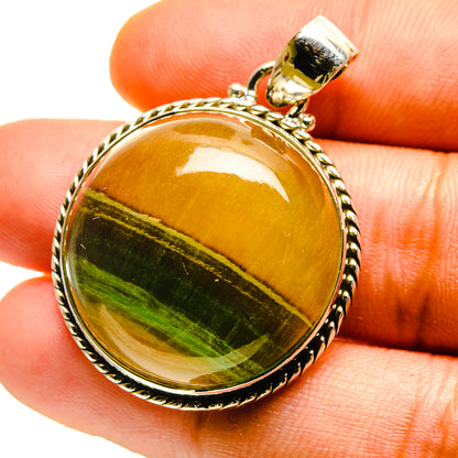 Green Fluorite Pendants handcrafted by Ana Silver Co - PD759686