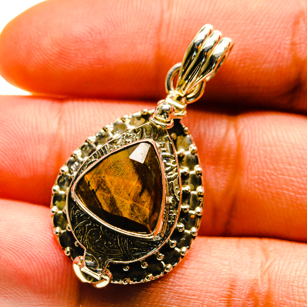 Tiger Eye Pendants handcrafted by Ana Silver Co - PD759693