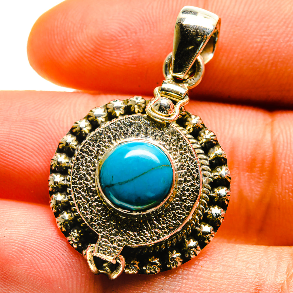 Chrysocolla Pendants handcrafted by Ana Silver Co - PD759694