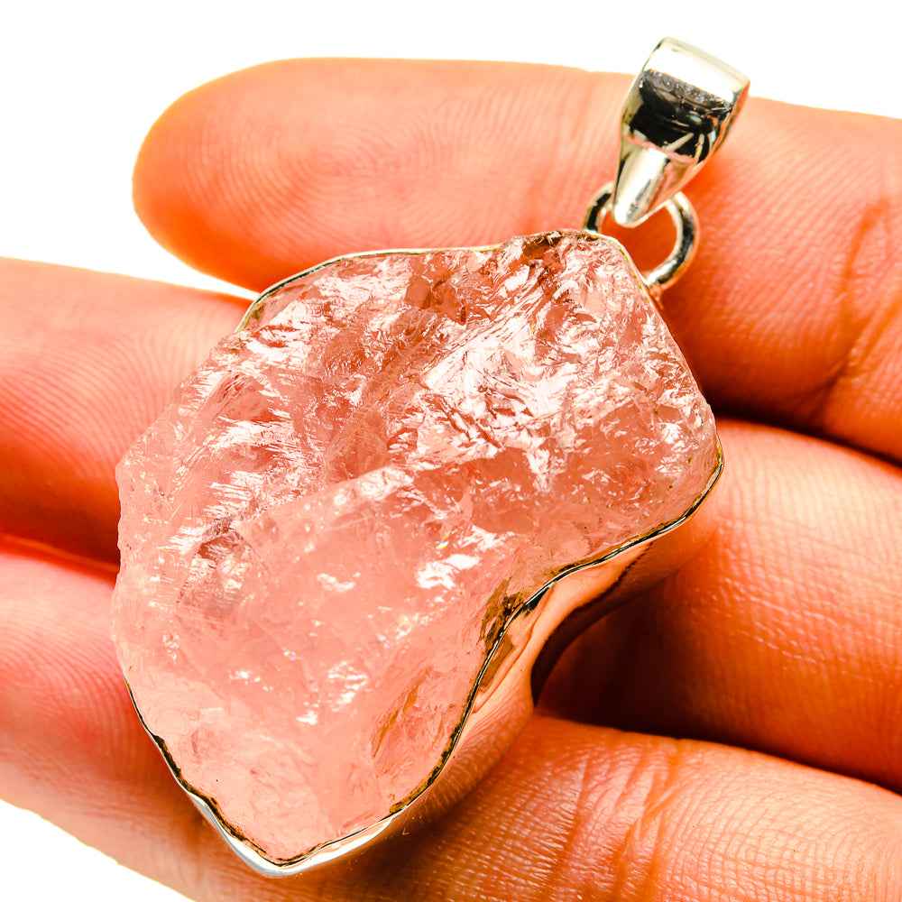 Rose Quartz Pendants handcrafted by Ana Silver Co - PD759696