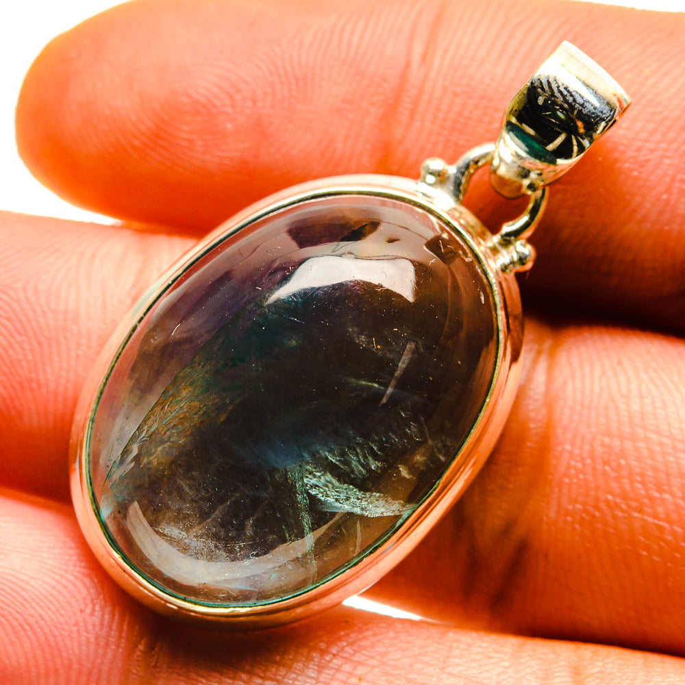 Blue Fluorite Pendants handcrafted by Ana Silver Co - PD759698