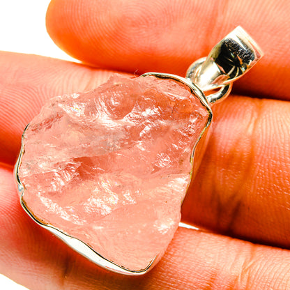 Rose Quartz Pendants handcrafted by Ana Silver Co - PD759700