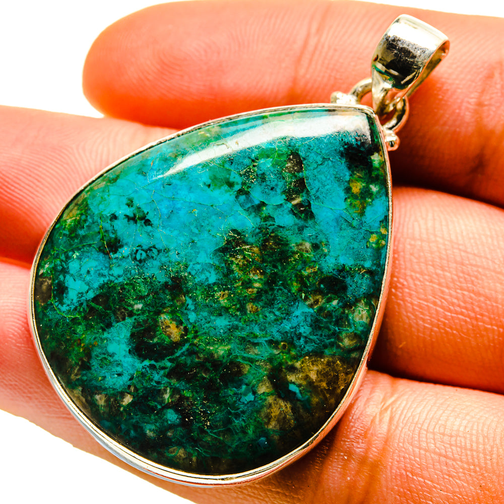 Chrysocolla Pendants handcrafted by Ana Silver Co - PD759713
