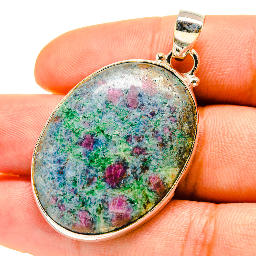 Ruby Fuchsite Pendants handcrafted by Ana Silver Co - PD759718