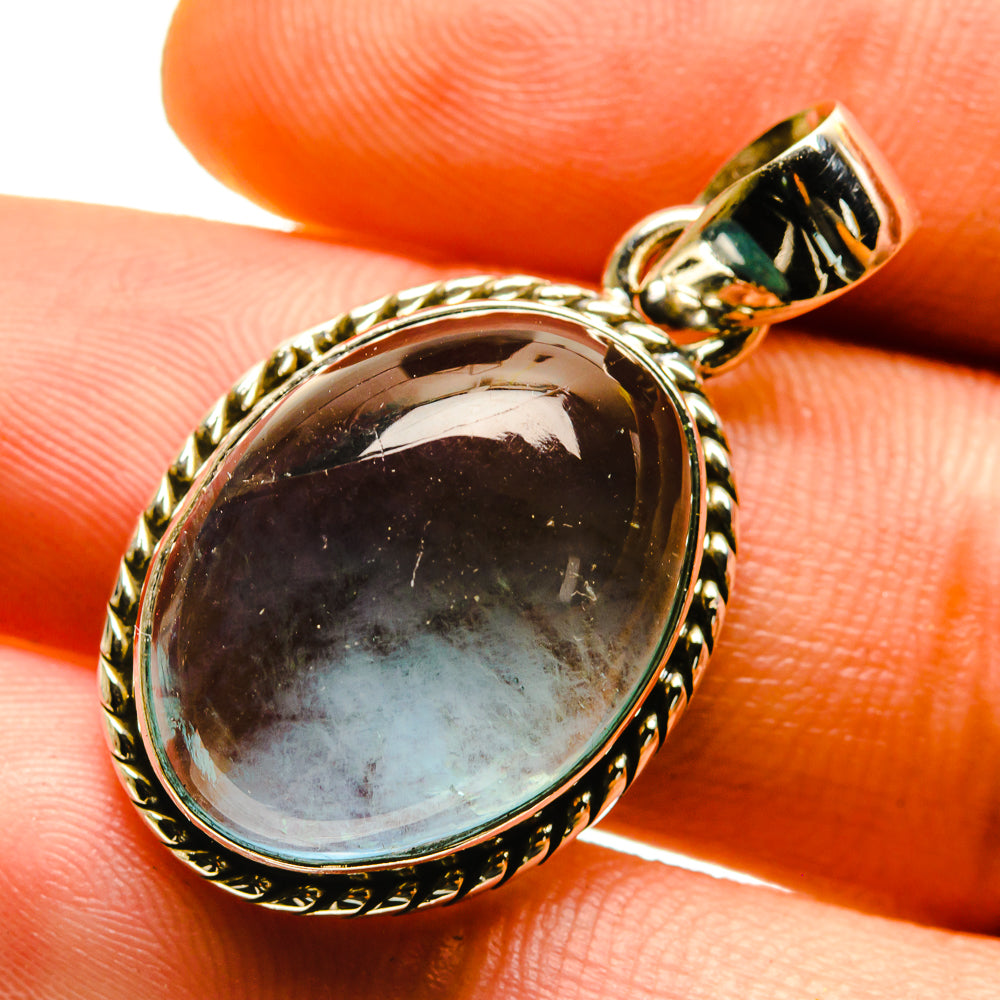 Blue Fluorite Pendants handcrafted by Ana Silver Co - PD759719