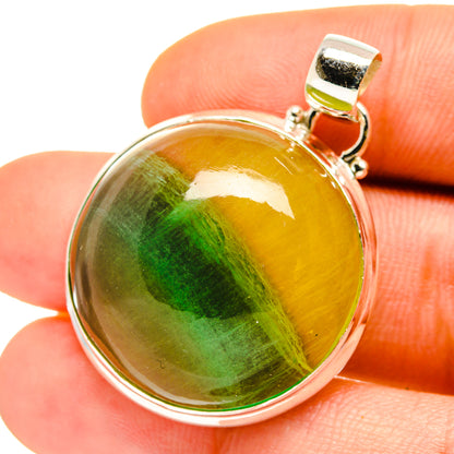 Green Fluorite Pendants handcrafted by Ana Silver Co - PD759721