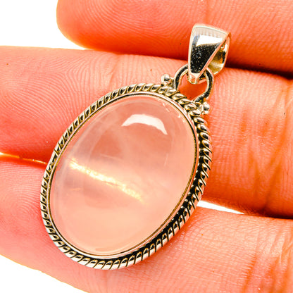 Rose Quartz Pendants handcrafted by Ana Silver Co - PD759731