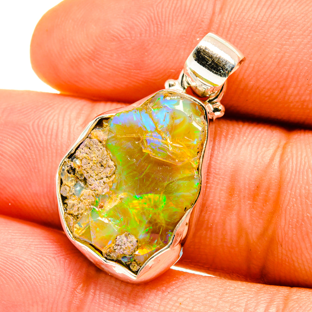 Ethiopian Opal Pendants handcrafted by Ana Silver Co - PD759736